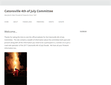 Tablet Screenshot of catonsvillecelebrations.org